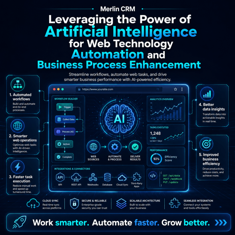 Leveraging the Power of Artificial Intelligence for Web Technology Automation and Business Process Enhancement